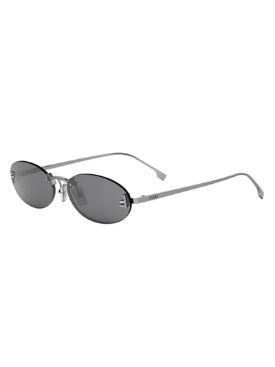 Fendi First Crystal Fe4075us 12a In Metallic