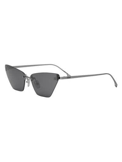 Fendi Women's  First Crystal 57mm Cat-eye Sunglasses In Gray