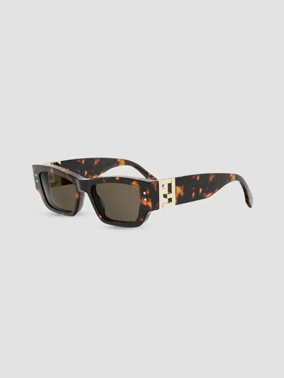 Fendi Women's  Fold 53mm Cat-eye Sunglasses In Brown