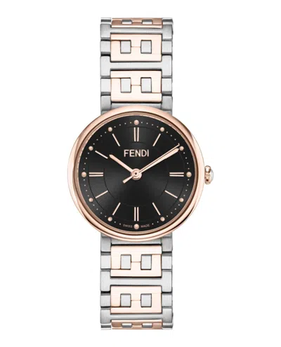 Pre-owned Fendi Women's  Forever  F102301101 Watch In Stainless Steel In Silver