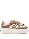 Fendi Sneakers Chunky Sole Contrast Panels In Multi
