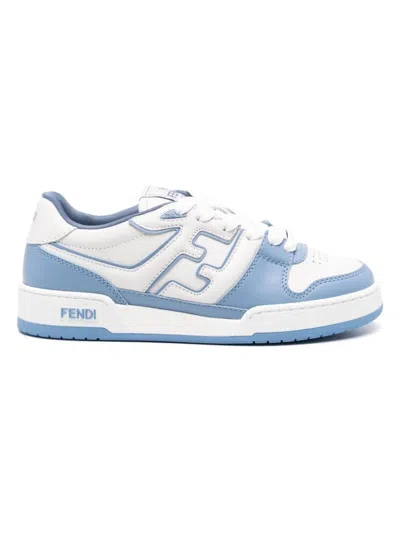 FENDI WOMEN'S FENDI MATCH LEATHER SNEAKERS