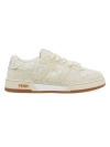 Fendi Match - White Suede Low Tops In Granite