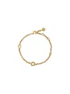 Fendi Gold-colored Bracelet In Burgundy