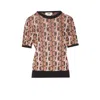 Fendi Three-dimensional Jacquard Sweater With Geometric Pattern In Multi