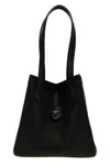 Fendi Origami Full Grain Leather Bag In Black