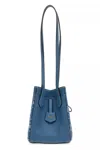 Fendi Origami Mini Leather Shoulder Bag In Blue
