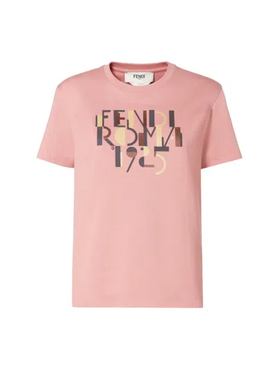 FENDI FENDI WOMEN FENDI ROMA 1926 T-SHIRT