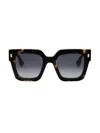 Fendi Square Frame Sunglasses In Havana