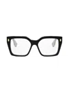 Fendi Women's  Roma 53mm Square Eyeglasses In Black