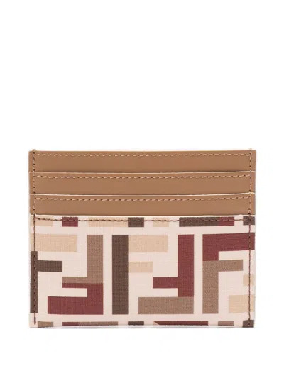 Fendi Women  Roma Card Case In Brown