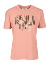 Fendi Logo T-shirt In Brown