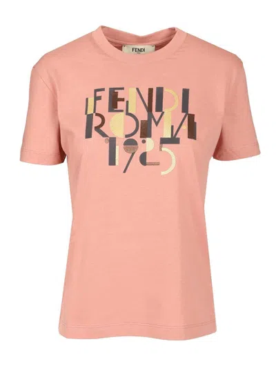 FENDI FENDI WOMEN "FENDI ROMA" T-SHIRT