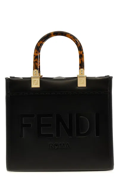 Fendi Women ' Sunshine Small' Shopping Bag In Black