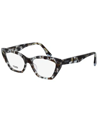 Fendi Women's  Way 54mm Optical Frames In Metallic