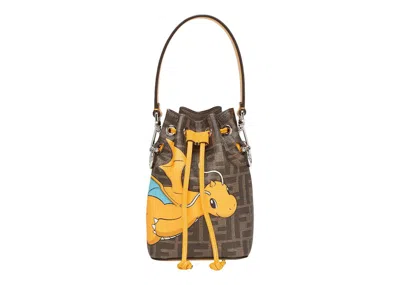 Pre-owned Fendi Women's  X Frgmt X Pokemon Ff Fabric Mini Bag Mon Tresor