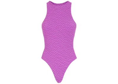 Pre-owned Fendi Women's  X Skims High Neck Bodysuit In Colorado