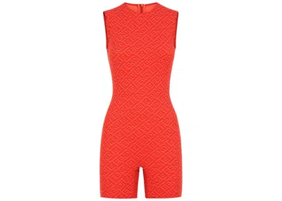 Pre-owned Fendi Women's  X Skims Sleeveless Mid Thigh Bodysuit In Georgia