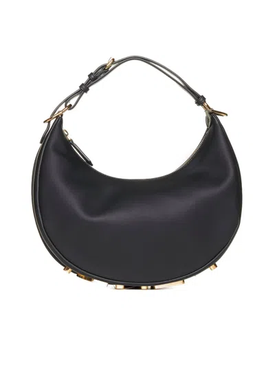 Fendi Women Graphy Black Leather Bag