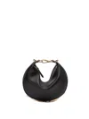 Fendi Graphy Ring Mini Handbag In Black