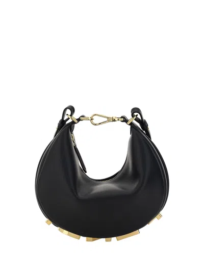 Fendi Women Graphy Ring Mini Handbag In Black