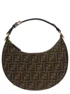 Fendi Graphy Handbag In Ff Jacquard Fabric In Multi