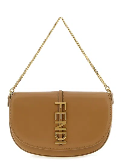 Fendi Women 'graphy' Wallet On Chain In White