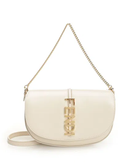Fendi Women "graphy" Wallet In White