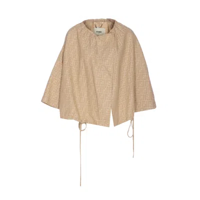 FENDI FENDI WOMEN FF CHAMBRAY DENIM JACKET