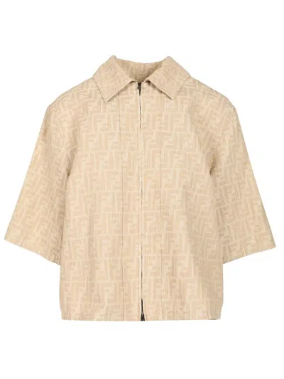 FENDI FENDI WOMEN FF CHAMBRAY JACKET