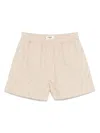 Fendi Beige Bermuda Shorts With Relaxed Fit In Neutral