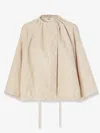 Fendi Women Ff Cotton And Linen Jacket In Neutral