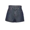 Fendi Women Ff Denim Shorts In Animal Print
