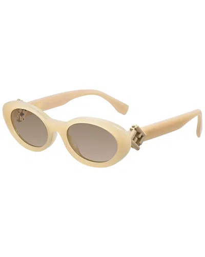 Fendi Women's Ff Diamonds 53mm Sunglasses In Neutral