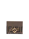 Fendi Ff Diamonds Card Holder In Multicolor