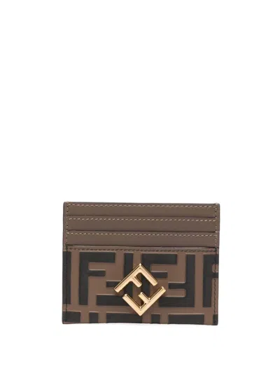 Fendi Ff Diamonds Card Holder In Multicolor