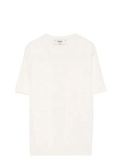 Fendi Women's Ff Jacquard Crewneck T-shirt