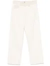 Fendi Ff Motif Stretch Denim Trousers In Multi