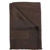 Fendi Ff Silk And Wool Shawl Accessories In Brown
