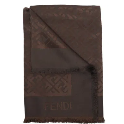 FENDI FENDI WOMEN FF LOGO SHAWL