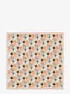Fendi Selleria Print Square Scarf With Hemmed Edges