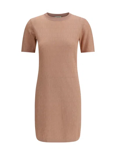 Fendi Women Ff Pattern Midi Dress