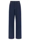 Fendi Ff Reverse Jeans Blue In Blue