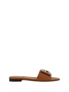 Fendi Women Ff Sandals In Brown