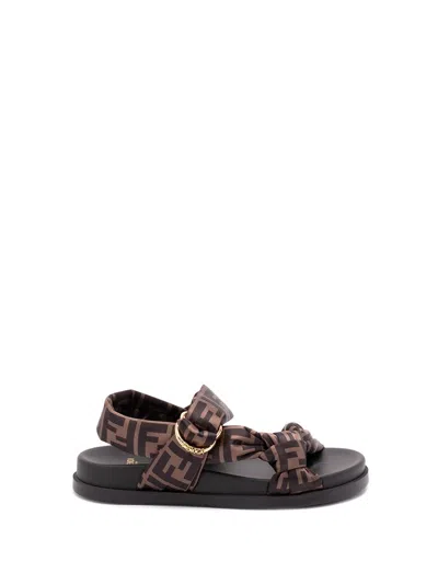 FENDI FENDI WOMEN `FF` SANDALS