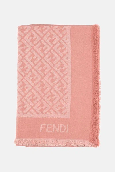 Fendi Women Ff Shawl In Pink