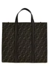 Fendi Ff Tote Bag Brown In Orange