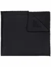 Fendi Women Ff Silk And Wool Scarf In Black