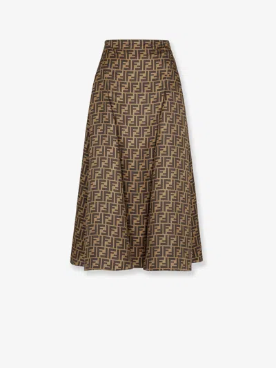 FENDI FENDI WOMEN FF SILK SKIRT