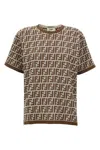 Fendi Ff T-shirt Brown In Brown